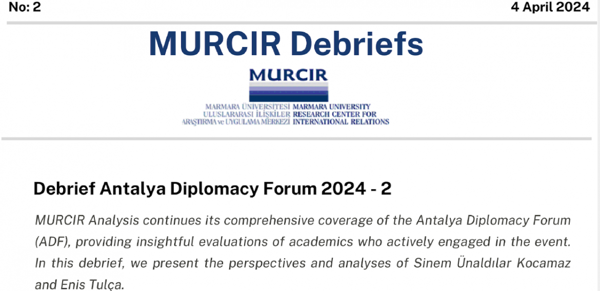 Antalya Diplomacy Forum 2024- 2, Enis Tulça, Sinem Ünaldılar Kocamaz