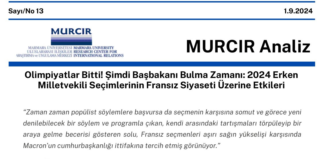 2024 Erken Millet Vekili Seçimlerinin Fransız Siyaseti Üzerine Etkileri