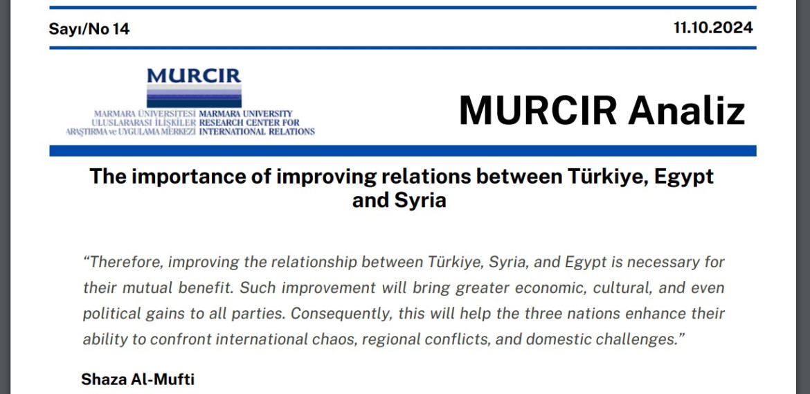 Improving Relations between Türkiye, Egypt and Syria