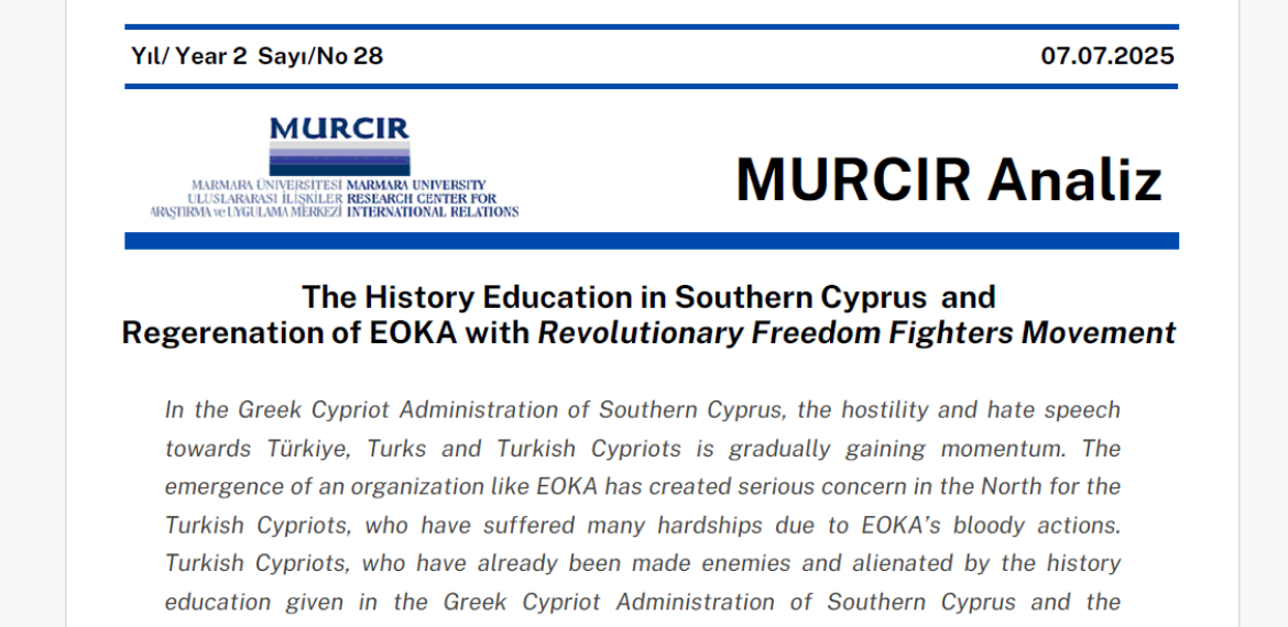 The History Education in Southern Cyprus and Regerenation of EOKA with Revolutionary Freedom Fighters Movement